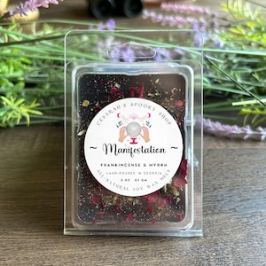 Manifestation Wax Melt ~ Frankincense and Myrrh Scented - Witchy Apothecary, Witch Wax Melts, Magick Wax Melts, Mystical, Intention Melts