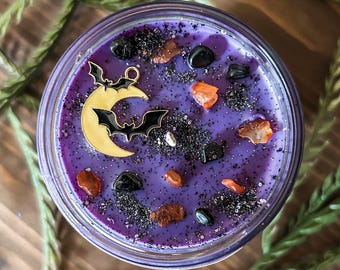Halloween Night Pumpkin Scented Candle, Spooky Season, Fall, Gothic, Witchy Gifts
