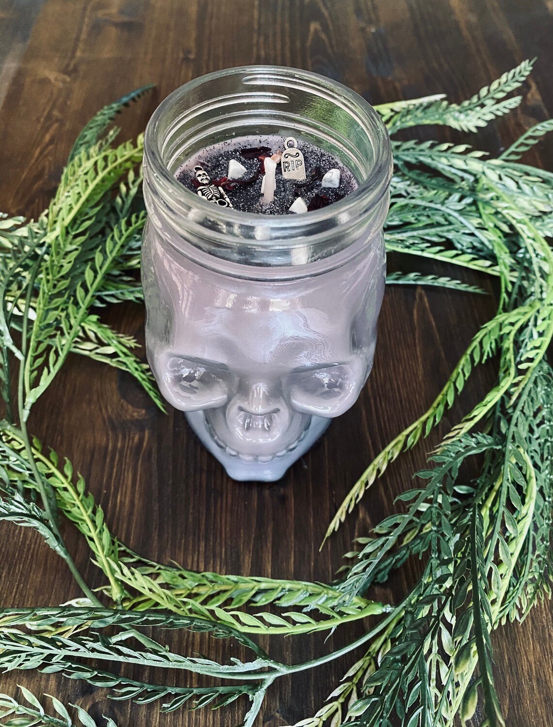 Graveyard Candle Black Cypress Candle Spooky Decor Etsy