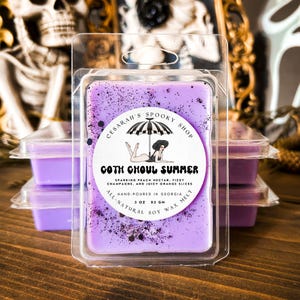 Goth Ghoul Summer Wax Melt: Peach Champagne Scent, Soy Wax