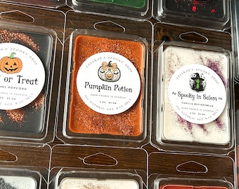 Fall Scented Soy Wax Melts - Halloween, Spooky, Autumn Scents