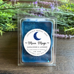Moon Magic Wax Melt | Celestial Ritual Melts | Witchy Wax Melts | Intention Candle Alternative | Lavender Wax Melt