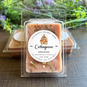 Cottagecore Wax Melts ~ birchwood Scented - Witchy Apothecary, Witchy Wax Melts, Floral Wax Melts, Intention Candle Alternative