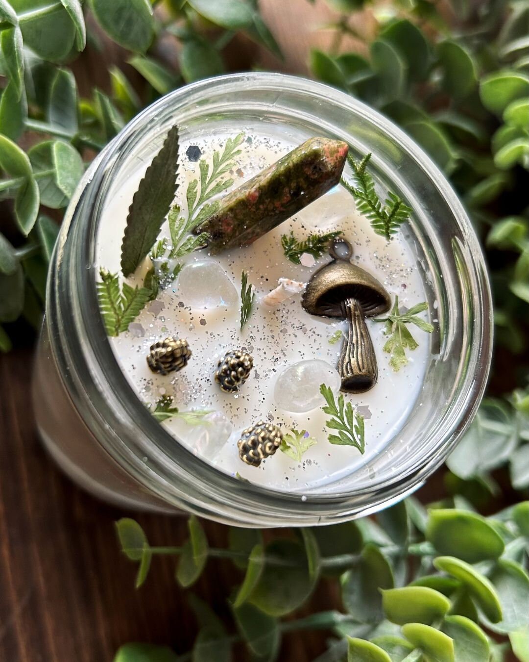 Fairy Garden- Handmade Soy Candle - Pine Needle & Balsam