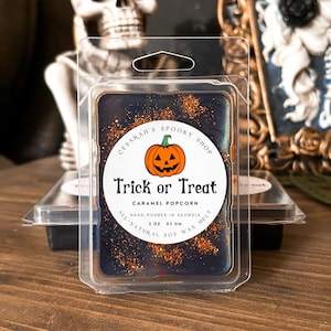 Trick or Treat Halloween Wax Melts, Spooky Wax Melts, Gothic Wax Melt, Spooky Gifts, Halloween Decor, Macabre, Fall and Autumn Scent, Goth