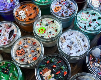 Horror Movie Candles, Halloween Lover Decor, Soy Wax Crystal Candles, Spooky Season Gifts, Fall, Michael, Creepy, Black, Gothic, Jason