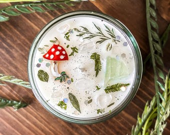 Woodland Wonder Mushroom Candle - Earthy Moss & Rain Scent