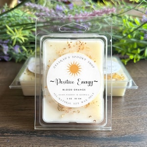 Positive Energy Wax Melts, Blood Orange, Witchy Wax Melts, Wax Melts, Intention Wax Melts, Witch Wax Melts, Witchy Gifts, Aromatherapy