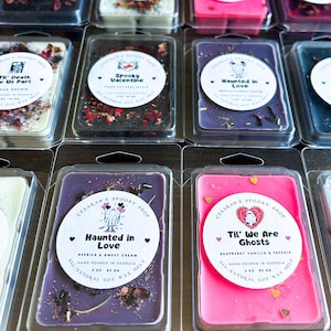 Cute Romantic Wax Melts, Spooky Wax Melts, Gothic Wax Melt, Spooky Gifts, Halloween Decor, Gothic Anniversary, Spooky Valentine, Valloween