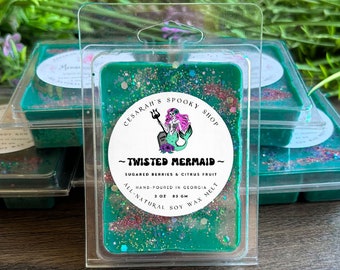 Summerween Wax Melt ~ Twisted Mermaid - Halloween Wax Melts - Witchy Apothecary, Fantasy Wax Melt, Spooky Wax Melts, Horror