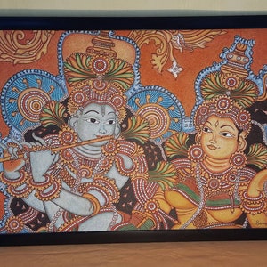 Mural Painting Of Krishna (without frame)