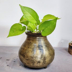 Indian Atique Bronze Holy Wter Vessel (Mondha)