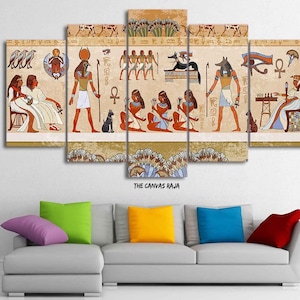 Egyptian Papyrus Wall Art Print Poster Painting