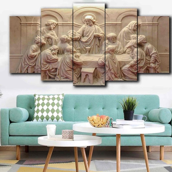 Last Supper Wall Art Canvas Print Christian   Gift Painting