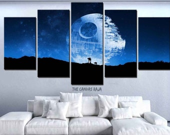 Star Wars Landschaften Sonnenaufgang Leinwand 5 Teilig Plakat Wand kunst Kunstdruck Bilder