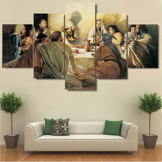 The Second Coming Of Jesus Christ 5 Panel Canvas Print Wall Art Home Decor 