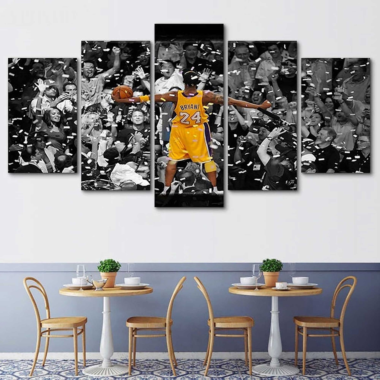 Kobe Bryant 5 Piece Canvas Wall Art Print Framed Home Room Etsy