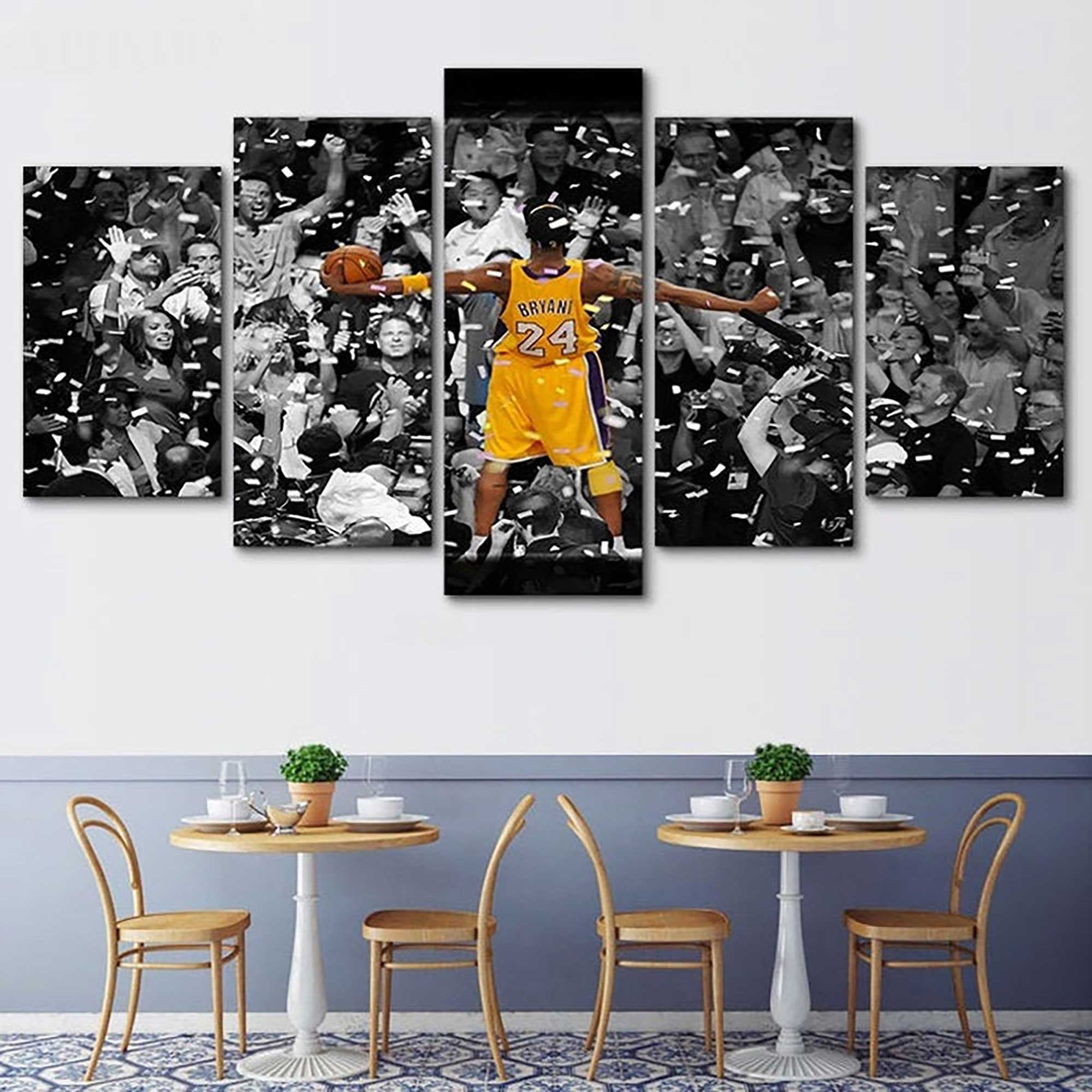 Kobe Bryant 5 Piece Canvas Wall Art Print Framed Home Room Etsy