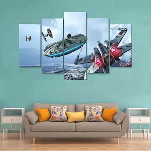 Star Wars Panel Wall Art 5 Piece canvas