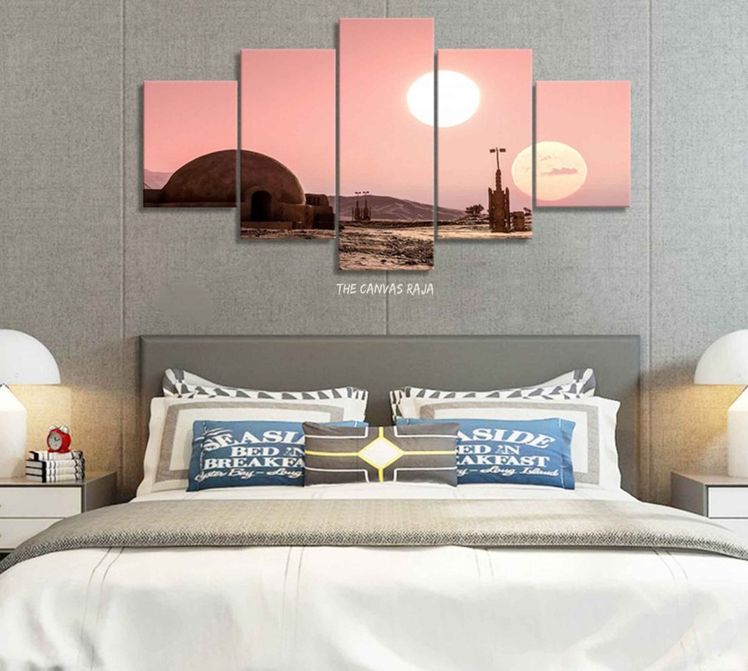 Tatooine Pink Wall Art Poster ROOM DECOR Canvas Print Panel Painting - Etsy