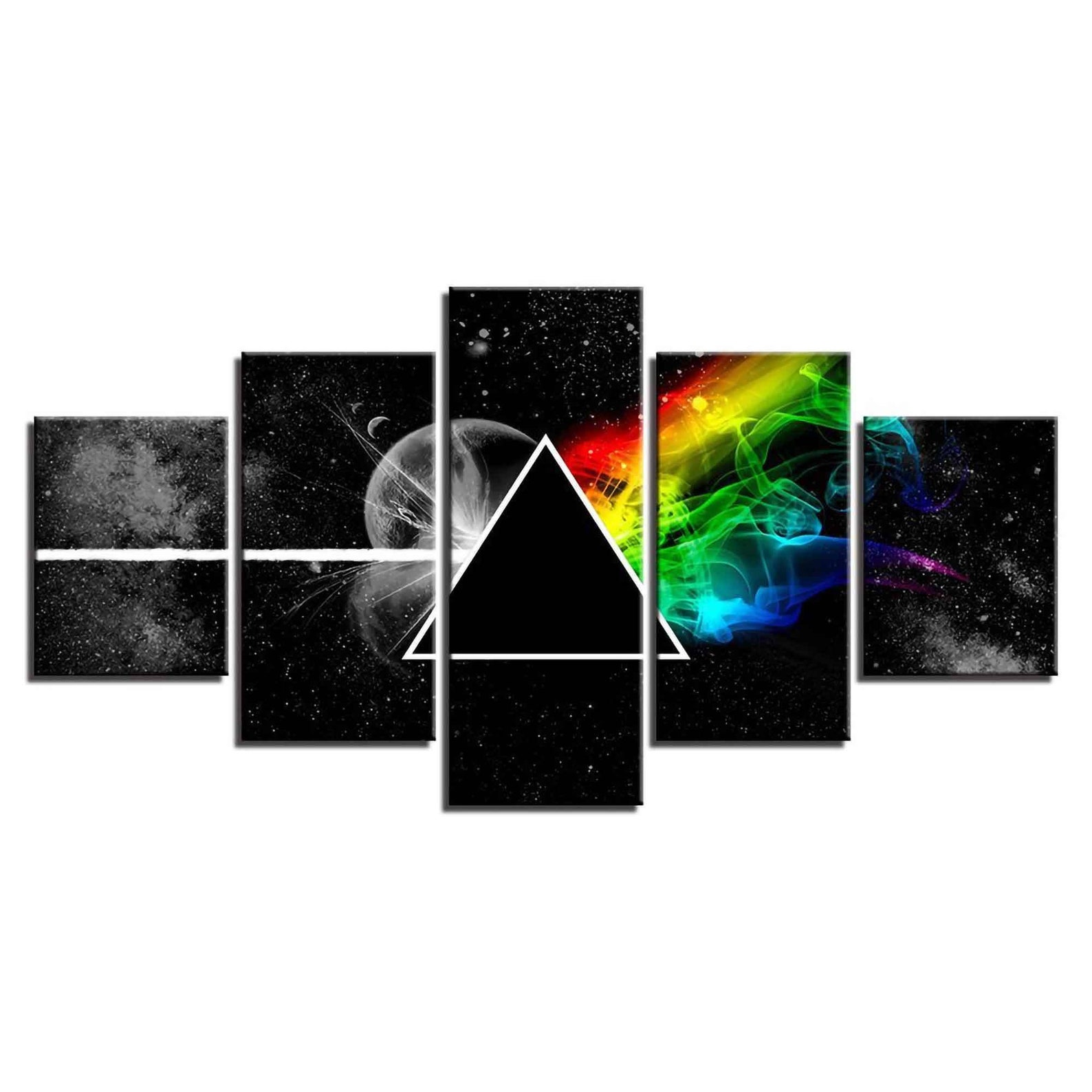 Pink Floyd 5 Piece Wall Art Canvas Hanging Panel Decor Etsy Australia