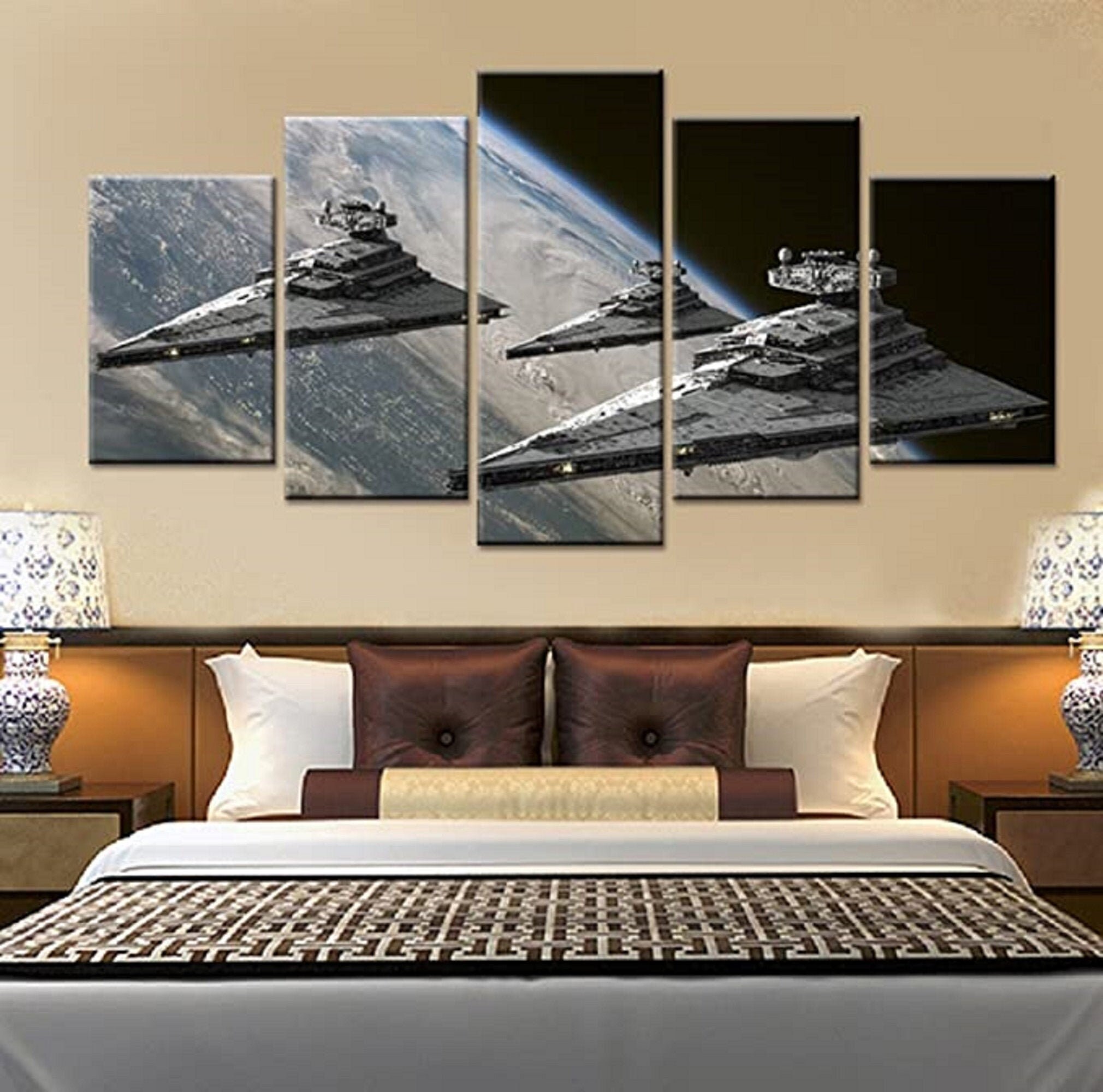 Sea Castle 3D brisé mur peint mur art autocollant de décalque de vinyle Sea Castle 3D brisé mur peint mur art autocollant de décalque de vinyle