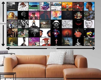 Hip Hop Music Albums Poster Art Canvas Print Rapper Wall Collage For Musician Room Decoration Studio Background Decor Artwork Gift For DJ