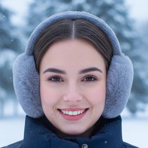 Faux Fur Winter Earmuffs: Soft Kawaii Style