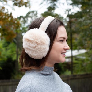 Cute Kawaii Faux Fur Earmuffs – Fluffy Winter Warmth for Girls & Women, Perfect Christmas Gift
