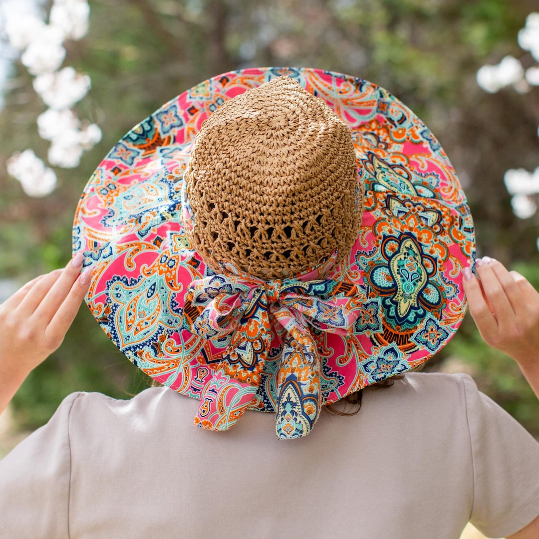 Wide Brim Straw Sun Hat: Foldable Beach Vacation Hat