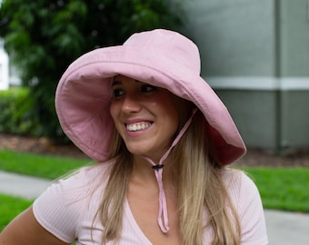 Adjustable Size Womens to Fit All Heads Soft Brim Hat for Ladies Floppy Extra Wide Brimmed Bucket Hat for Women All Season Foldable Black