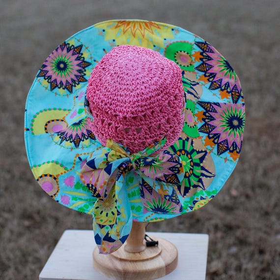 Crochet Cap Witch Large Brim Warm Foldable Women Hat Summer