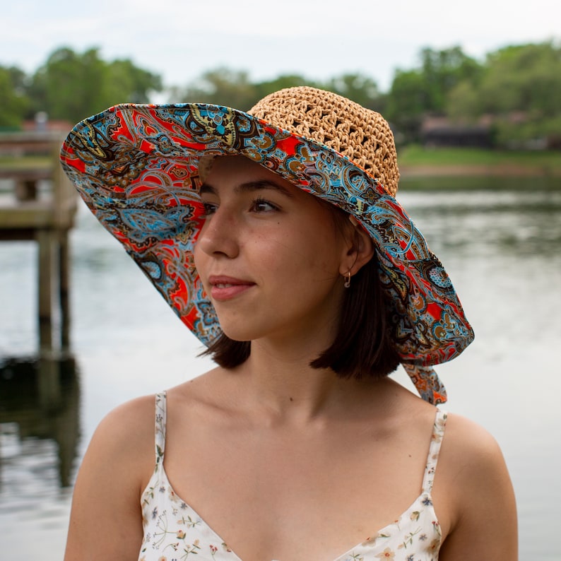 Floppy Beach Hat Summer Hat Wide Brim Cap Vacation Hat Etsy