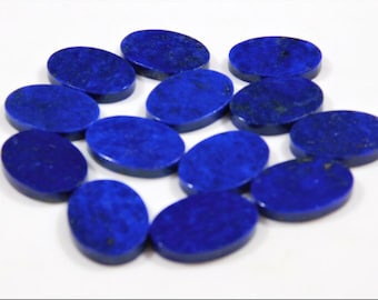 5x7mm Blue Shine Lapis Lazuli Oval Shape Flat Cabochon Loose Gemstone, Polished Gemstone Jewelry Making All Sizes, Pendant, Bracelet