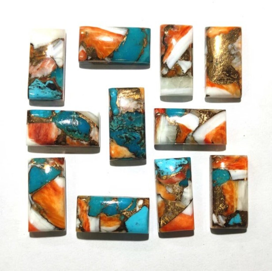 5x7mm High Quality Multicolor Natural Spiny Oyster Mohave Copper ...