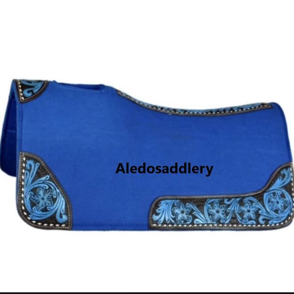 Royal Blue Western Saddle Pad Etsy
