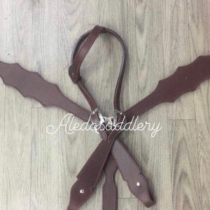 Western Brown Schlichtes Leder Headstall und Brusthalsband Set