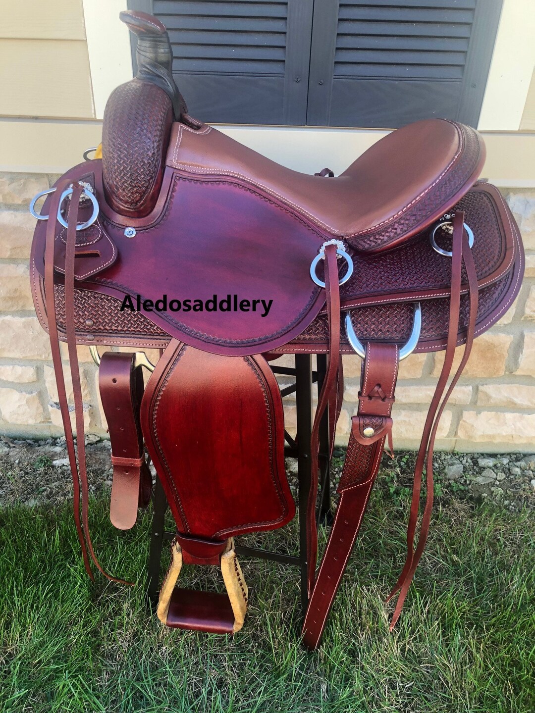 Selle Western Wade En Cuir - Taille 16 Pouces - Pour Cheval