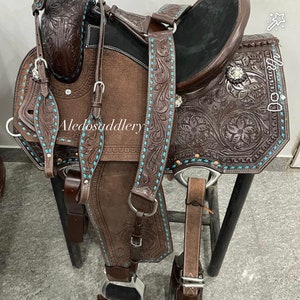 Western chocolate Brown Barrel Racer by Aledosaddlery