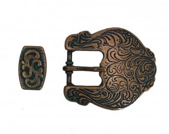 Western Copper Finish 3/4" Buckle with Keeper