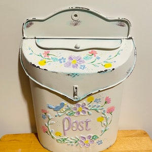 Hand-Painted Mailbox/ Vintage Look Embossed(Personalized, Customized, Beautiful Painted Mailbox)