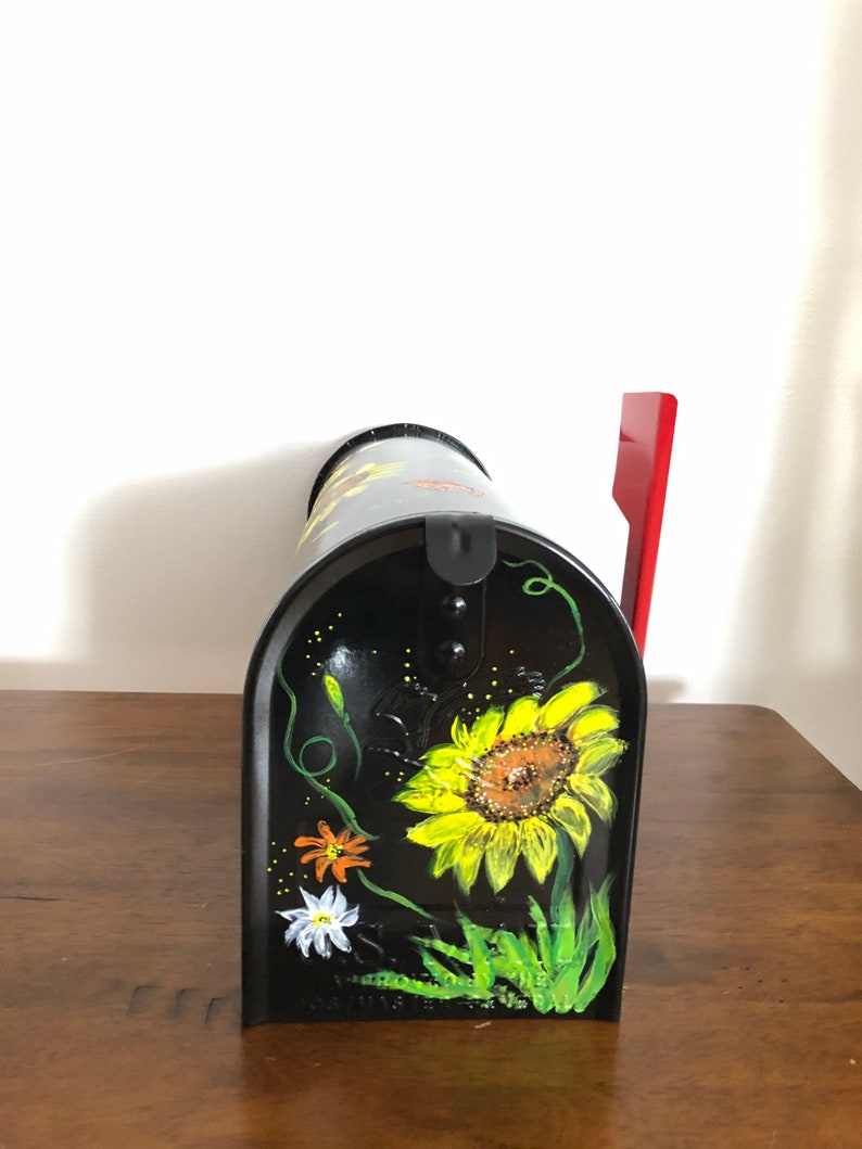 Decorated Handpainted Mailbox Etsy