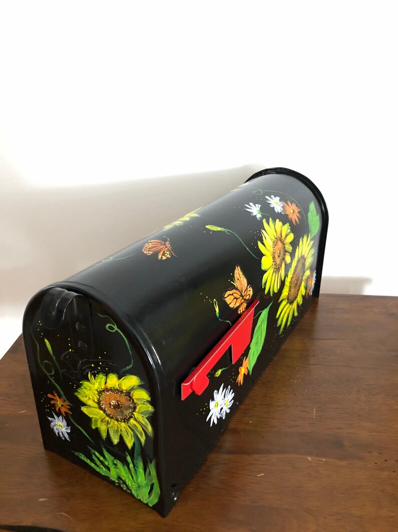 Decorated Handpainted Mailbox Etsy