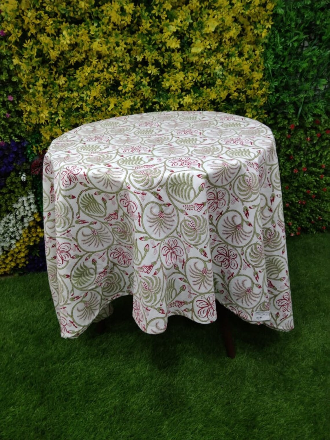 Special Round Block Printed Indian Cotton Tablecloths With Etsy UK