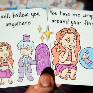 flammes jumelles manifestant l'amour | Jeu de tarot oracle twinflame | mignon pont | cadeau pour elle | Jeu de cartes indé fait main divination de sorcières
