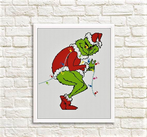 Christmas Grinch Cross Stitch Pattern/How the Grinch Stole Etsy