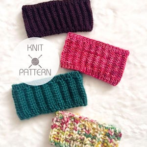 SEATOWN HEADBAND | Knitting Pattern | Reversible | Worsted, Light Bulky, Bulky, Super Bulky | Adult Size, Customizable | Digital Download
