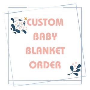 CUSTOM BABY BLANKET | Knitted Blanket | Custom Order | Knit Baby Blanket | Custom Handmade Gift