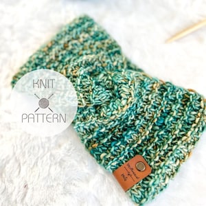 OSLO HEADBAND | Knitting Pattern | Malabrigo Mecha, Light Bulky, Worsted | Adult Size, Customizable | Digital Download