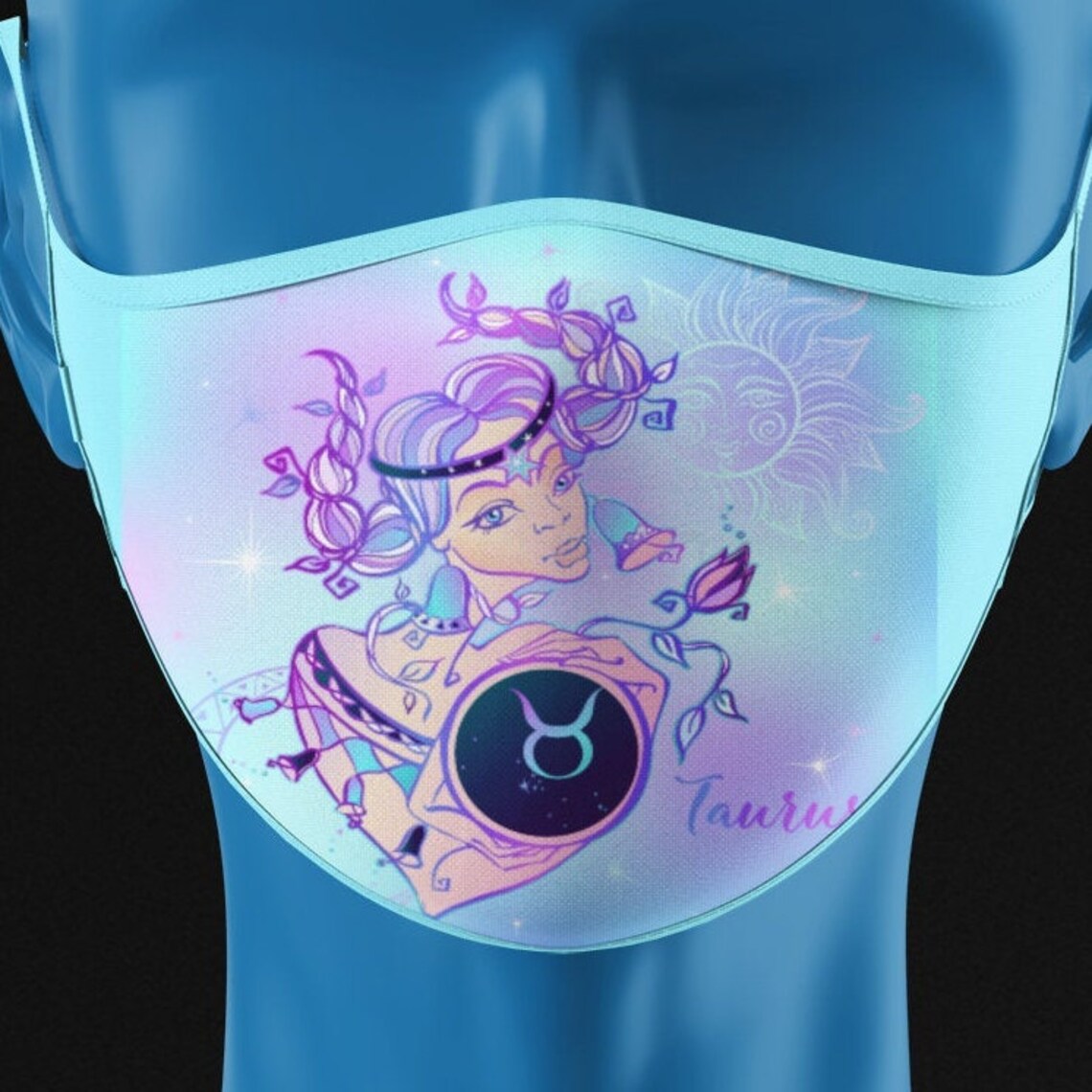 Facemask Zodiac Sign Mask Astrology Face Mask Choose Your Etsy